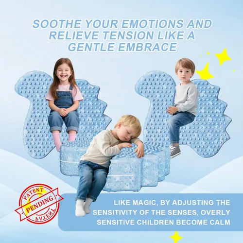 Vista 9 de Asiento sensorial suave para apretar, sillas sensoriales específicamente diseñadas para niños con necesidades sensoriales, proporciona un abrazo