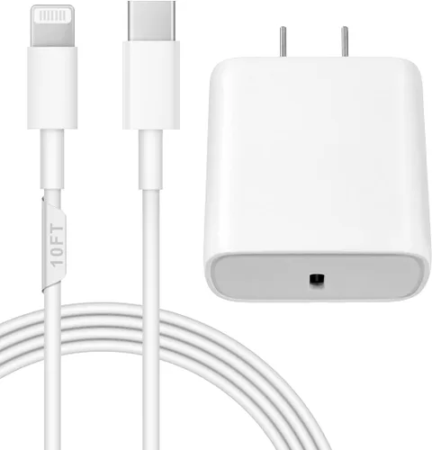 Vista 19 de Cargador de pared USB C de 20 W PD para iPhone 14 13 12 de carga rápida con cable de carga rápida de 1.8 m para iPhone 14/14 Pro/14 Pro Max/14 Azul