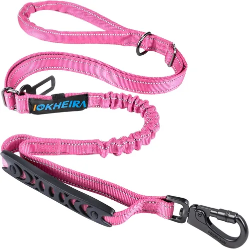 Vista 8 de IOKHEIRA Cuerda de correa para perro de 6 pies/4 pies para perros grandes, resistente con cómodo mango acolchado e hilos altamente reflectantes