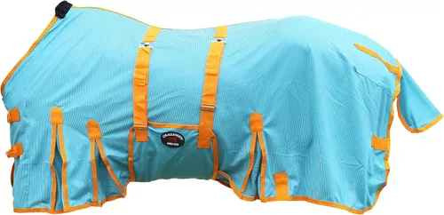 Vista 17 de CHALLENGER 78" caballo malla ligera verano hoja primavera flujo de aire blanco 73408B