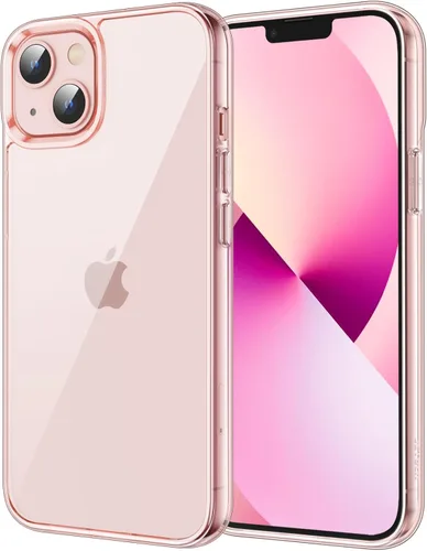 Vista 14 de JETech - Funda para iPhone 13 de 15,5 cm, cubierta de goma a prueba de golpes que no se pone amarilla, parte trasera transparente antiarañazos