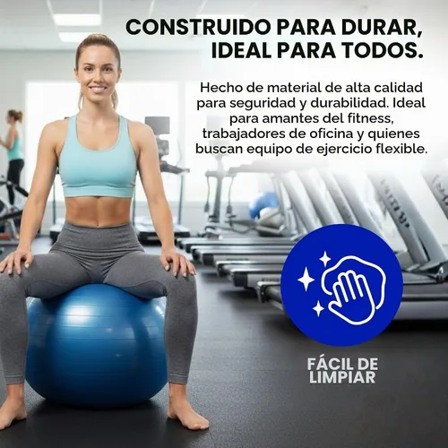 Vista 4 de THERABAND Standard Exercise Ball Azul-29.5 in