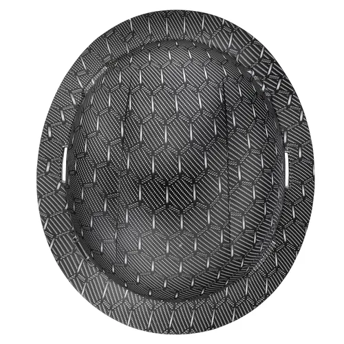 Vista 8 de Casco duro para trabajos de construcción aprobado por la OSHA, de ala completa, aprobado como seguro, con diseño personalizado de fibra de carbono