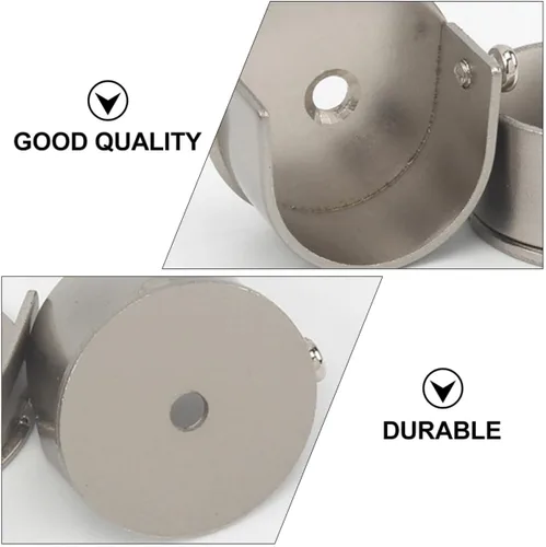 Vista 8 de Zerodeko Soportes para barra de cortina, 2 piezas, soporte de pared para decoración de ventanas