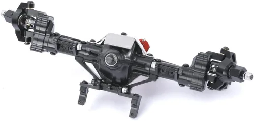 Vista 3 de RZXYL 1/10 Ejes Portal completos de aleación de aluminio para Axial SCX10 D90 RC Crawler Car Upgrades (negro)