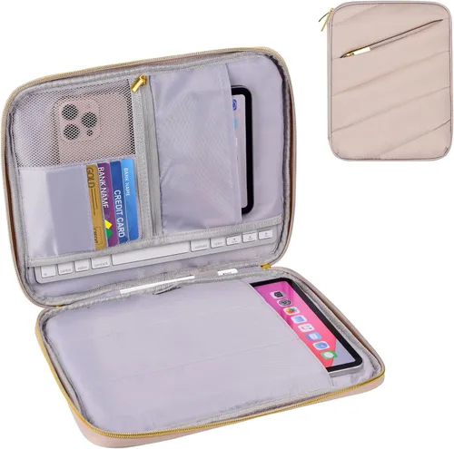 Vista 17 de Funda de transporte para iPad de 9 a 11 pulgadas, bolsa acolchada para tableta de viaje para iPad Pro de 11 pulgadas (M4), iPad 10.9