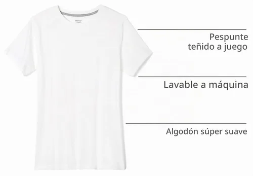 Vista 5 de French Toast Camiseta de manga corta con cuello redondo para niño Blanco