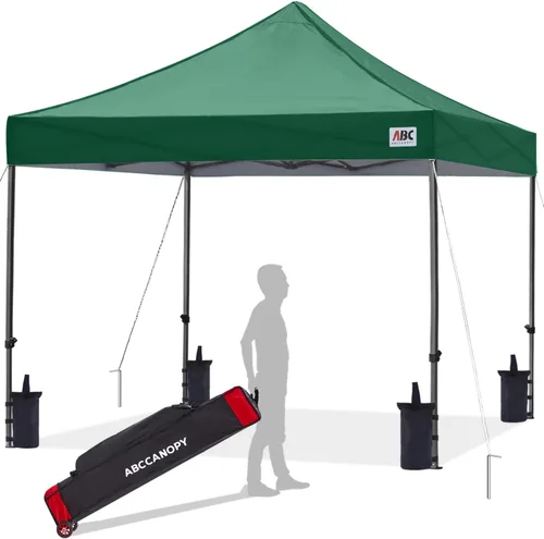 Vista 21 de ABCCANOPY Toldo Desplegable – Carpa/Toldo Portátil para Patio Exterior de 8 x 8 Pies, Resistente para Patio Trasero y Terraza con 4 Sacos de Arena
