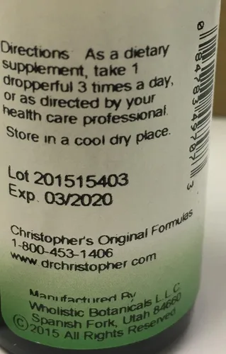 Vista 2 de Christopher's Original Formulas Echinacea+Goldenseal Extact 1 Onzas