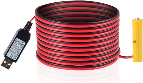 Vista 10 de Kit de reemplazo de eliminador de batería USB AA de 5 V a 1.5 V, 1 cable de conexión AA de 78 pulgadas (1AA-1.5V)