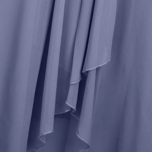 Vista 6 de Vestido de verano para mujer, elegante, acampanado, de gasa, largo por debajo de la rodilla, vestido de dama de honor, media manga, ajustado