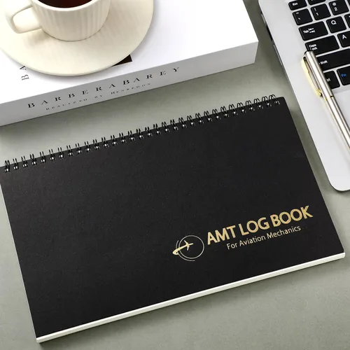 Vista 3 de Fuyoooo Amt Logbook 11 x 6.5 Inch for Maintenance Technicians, Ia Qualified Mechanics