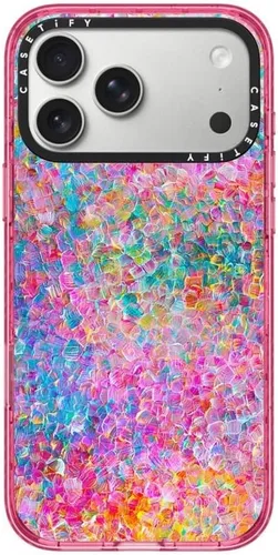 Vista 113 de CASETiFY Impact iPhone Air Case [Delgada/Compatible con Magsafe / 8.2 ft. Protección contra Caídas de Grado Militar 4X] - Lazos - Rosa Arcos