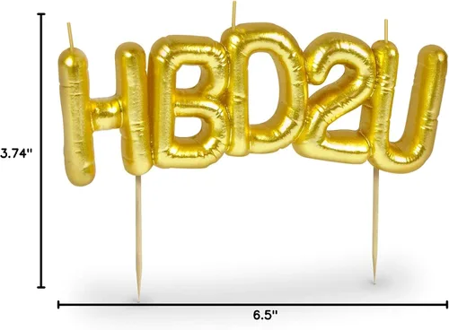 Vista 4 de Fancy That Velas de Fiesta - HBD2U