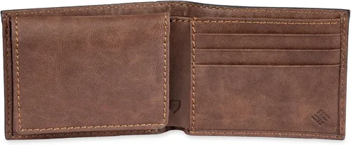 Vista 4 de Columbia Billetera plegable para hombre, múltiples ranuras para tarjetas, ventana de identificación