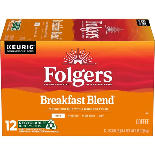 Vista 31 de Folgers Black Silk Coffee, tostado oscuro, cápsulas Keurig K-Cup, 60 unidades 6 cajas (10 unidades), café tostado oscuro, compatible con cafeteras