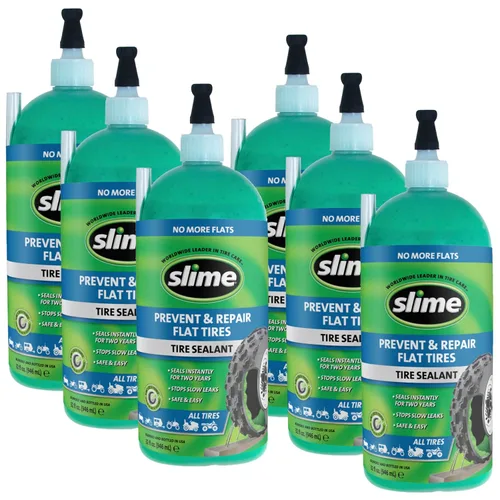 Vista 9 de Sellador Slime para neumáticos sin cámara - Paquete de 2 - 24 onzas (710 ml), Paquete de 1, Blanco