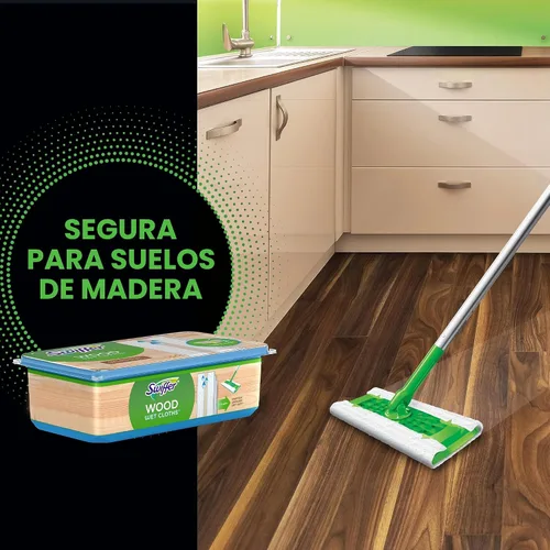 Vista 6 de Swiffer Sweeper Paños húmedos para trapear pisos de madera, 20