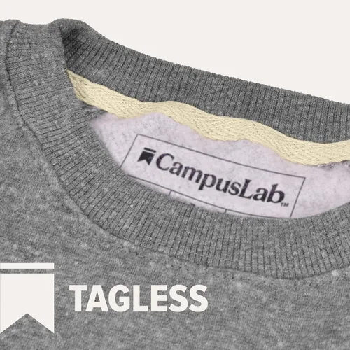 Vista 6 de Campus Lab Colección de sudadera de cuello redondo unisex de corte ajustado para adultos