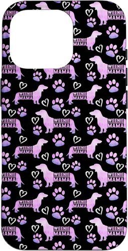 Vista 20 de Dachshund Mom Weenie Mama Weiner Dog - Funda de regalo para iPhone 16, color rosa