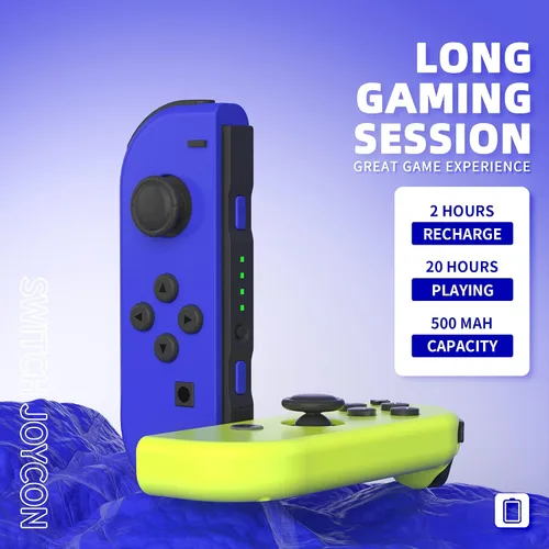 Vista 4 de Joy Cons for Switch Controllers, Wireless Joy Con Replacement Compatible for Switch Joycons, Left and Right Switch Controller Joycon Support Sports