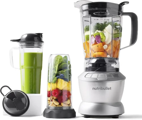 Vista 10 de NutriBullet ZNBF30500Z - Set de licuadora de 1200 W, 1200 W, color gris oscuro