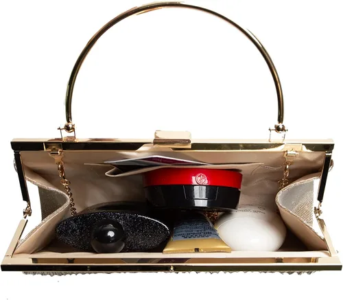 Vista 4 de Zlybola Monederos y bolsos de mano de noche bolsos cruzados clásicos para boda fiesta bolso de hombro para mujer