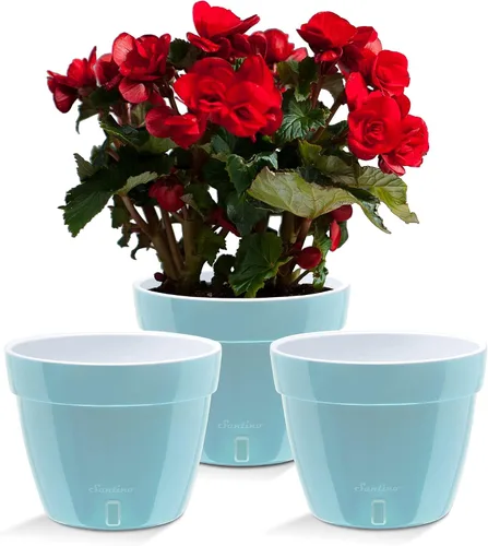 Vista 15 de Santino Macetas de 4.9 Pulgadas ORCHIDEA de Riego Automático para Orquídeas en Grafito - Maceta Decorativa para Sembrar con Excelente Aireación