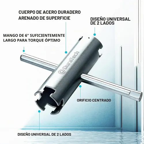 Vista 4 de DURATECH Llave coladora de cesta, 1/2" y 3/8