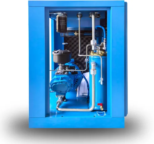 Vista 6 de Velocidad variable 460V del compresor de aire del tornillo de Bilowk 10HP/7.5KW 3 fases Bilowk Industrial Screw Compressor, 39CFM, 120PSI Max