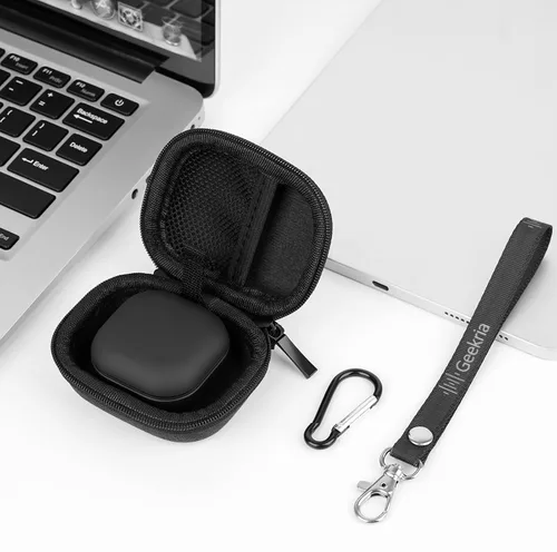 Vista 3 de Geekria Shield - Funda para auriculares compatible con Samsung Galaxy Buds3 FE/Pro, Galaxy Buds 2, bolsa de transporte de viaje de repuesto