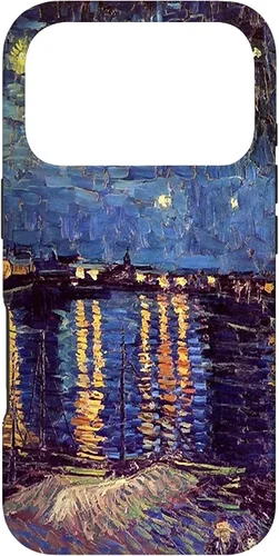Vista 27 de Starry Night Over The Rhone, Vincent Van Gogh. Funda para iPhone 17