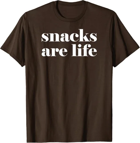 Vista 6 de Snacks Are Life - Camiseta divertida para amantes de los aperitivos, Negro