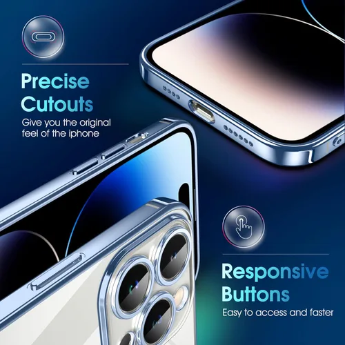 Vista 419 de Supdeal Funda cristalina transparente para iPhone 11, [No se amarillea] [Protección de la cámara] [Probado contra caídas de grado militar] Funda