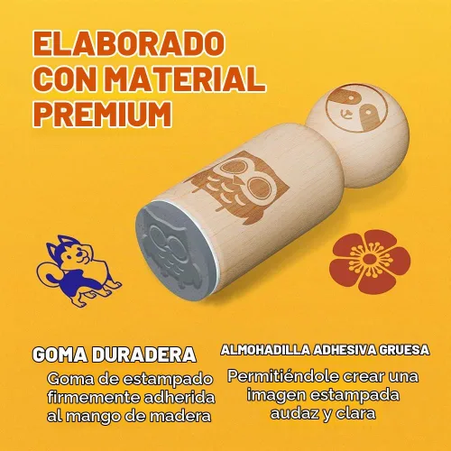 Vista 4 de Excelente sello de goma en forma de estrella para sellar planificadores de manualidades, mini de 1/2 pulgada