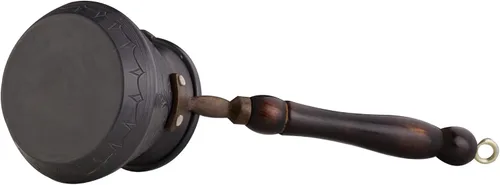 Vista 8 de BCS Cafetera turca griega árabe de cobre de 12 onzas con mango de madera (4 porciones) Cezve Ibrik Briki - Cafetera para estufa