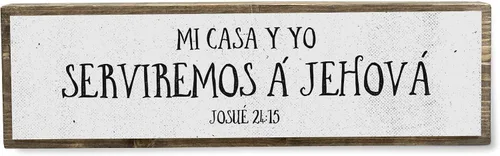Vista 13 de Estad Quietos Y Conoced Que Yo Soy Dios – Versículo de la Biblia en Español – mensajes cristianos para decorar - Letrero de metal y madera