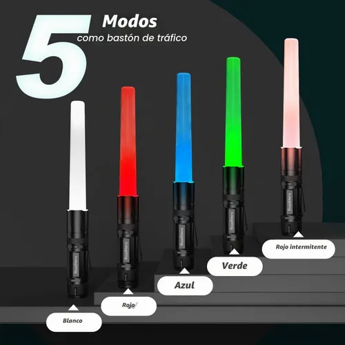 Vista 3 de RoadHero Linterna LED de tráfico multicolor de 12 pulgadas, paquete de 2
