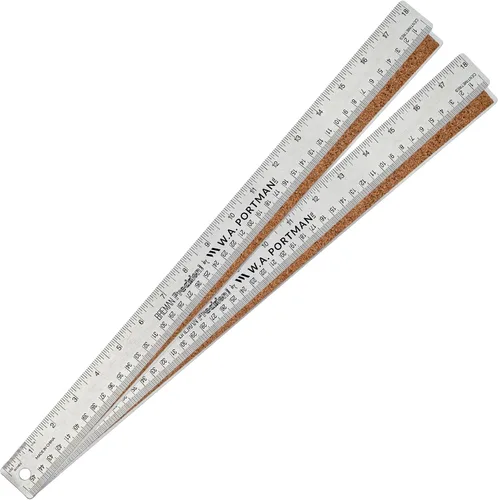 Vista 12 de Regla de metal de 12 pulgadas de Breman Precision con respaldo de corcho – Regla de borde recto de acero inoxidable, flexible, antideslizante