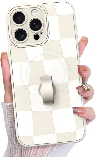 Vista 94 de KANGHAR Compatible con iPhone 17 Pro Case Spot Pattern - Negro Mancha rosada negra
