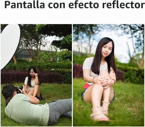 Vista 9 de Godox Reflector de luz de fotografía ovalada plegable de 35 "x47"/90x120cm