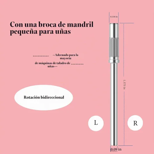 Vista 3 de 100 piezas de bandas pequeñas de lijado de uñas para taladro de uñas, bits mini de 3.1mm de mandril de lijado de uñas de grano 80 para uñas