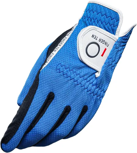 Vista 10 de FINGER TEN - Guantes de golf para hombre, agarre para lluvia, mano izquierda para diestros, 1 unidad, ajuste duradero para clima cálido, húmedo