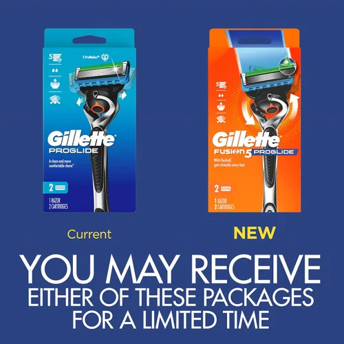 Vista 2 de Gillette ProGlide - Maquinilla de afeitar para hombre, mango + 2 recambios de cuchilla