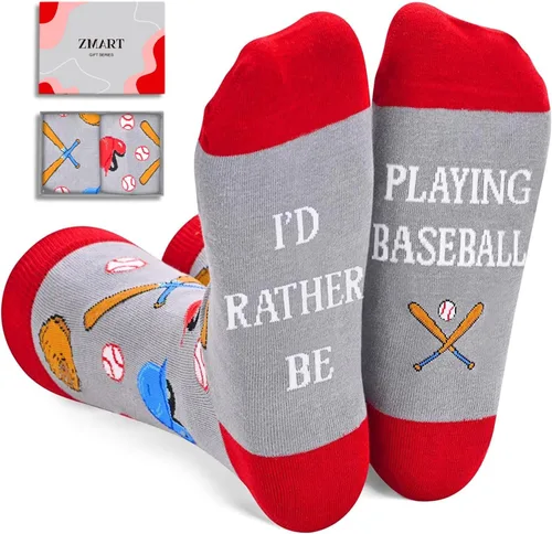 Vista 11 de Zmart Hombre Mujer Regalos Deportivos - Calcetines de Sóftbol, Levantamiento, Baloncesto, Béisbol, Hockey, Fútbol