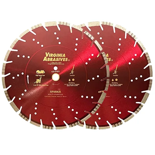 Vista 20 de Virginia Abrasives 425-08408 - Hoja de diamante de hormigón de uso general UV de 9 pulgadas - Cortador húmedo y seco para hormigón/asfalto