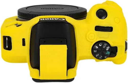 Vista 5 de Funda de cámara para Canon R50 - Funda protectora de silicona DSLR, jaula desmontable, a prueba de golpes, a prueba de polvo (blanco)