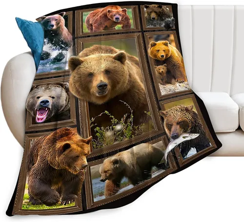 Vista 38 de Manta de Tiro de Perro Akita - Regalos y Decoración para Niñas, Mujeres, Niños, Adultos - Suave, Cálida y Acogedora de Vellón para Sofá, Sillón
