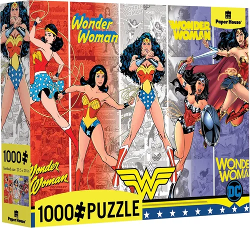 Vista 2 de Paper House Productions DC Comics Wonder Woman Generations - Rompecabezas de 1000 piezas