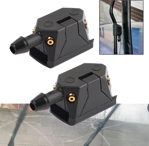 Vista 6 de XUKEY Kit de boquilla rociadora para lavaparabrisas, ajuste universal para brazo de limpiaparabrisas de 0.31 a 0.35 pulgadas, ángulo de rociado